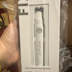 NuFace Fix, use on eyes, forehead, nose, and mouth fine lines, and wrinkles.